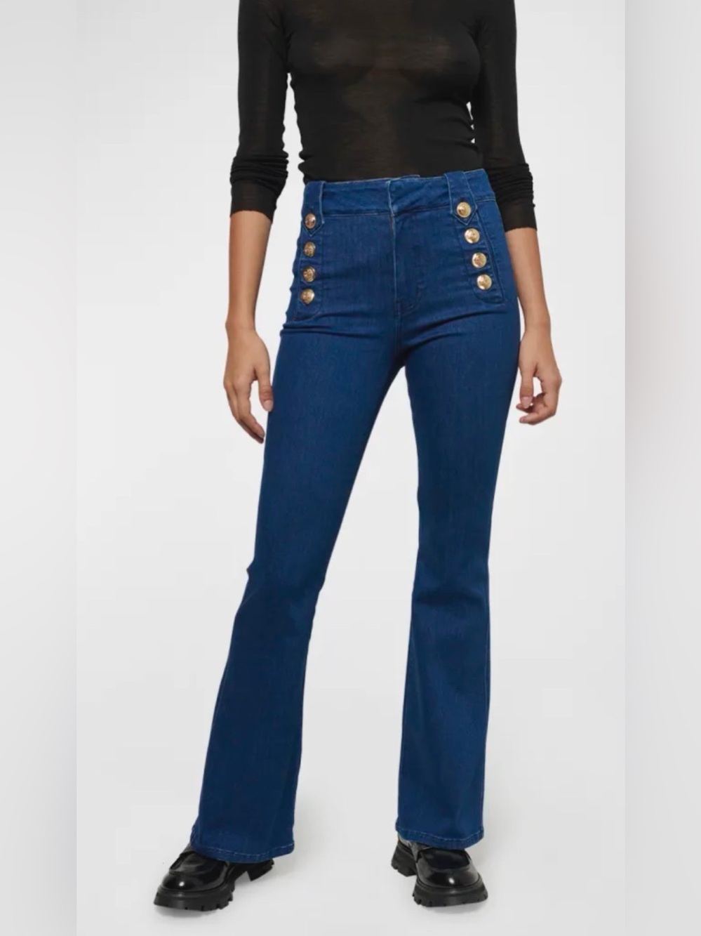 DEREK LAM 10 CROSBY
Robertson Flare Trousers With Sailor Buttons size 26